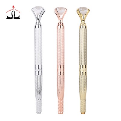 Charming Tattoo Microblading Manufacturer Upscale Diamond Manual Pen Eyebrow Tattoo Microblading Pen With Box