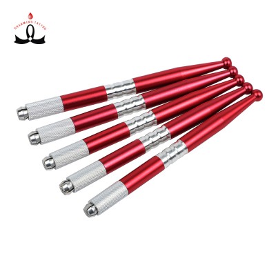 Factory Price Charming Tattoo Red IPM Microblading Tattoo Pen Eyebrow Hairstroke Mannal Tool for Practice