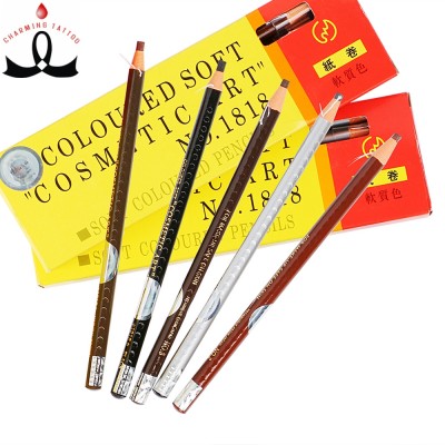 Factory Supply Microblading Eyebrow Pencil Permanent Makeup Waterproof Pencil for Eyebrow Tattoo