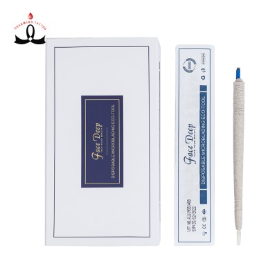 Private Label Available Face Deep Biodegradable Microblading Disposable Holder Microblading Hand Tool For Eyebrow Tattoo